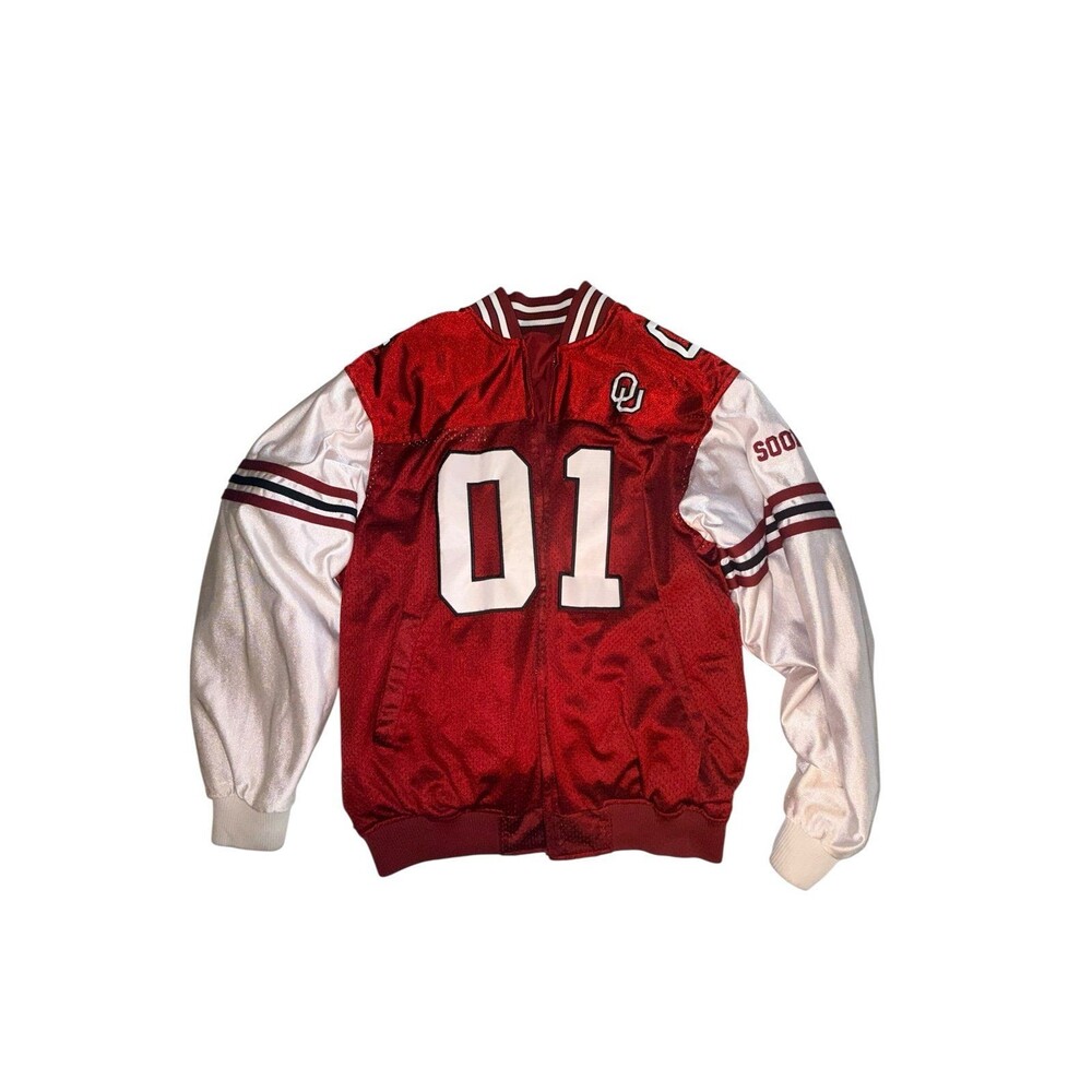 Vintage Reversible Oklahoma Sooners Nylon Jacket Size Large